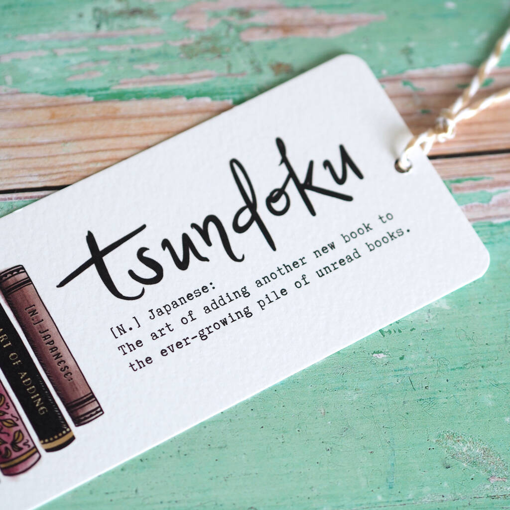 Tsundoku Book Lover's Bookmark By Arbee | Notonthehighstreet.com