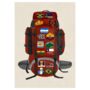 Personalised Travel Backpack Print, thumbnail 5 of 7