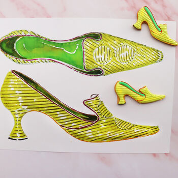Hand Iced Marie Antoinette By Manolo Blahnik Biscuits, 4 of 4