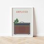 Guitar Amplifier Print | Vox Amp Music Poster, thumbnail 3 of 8