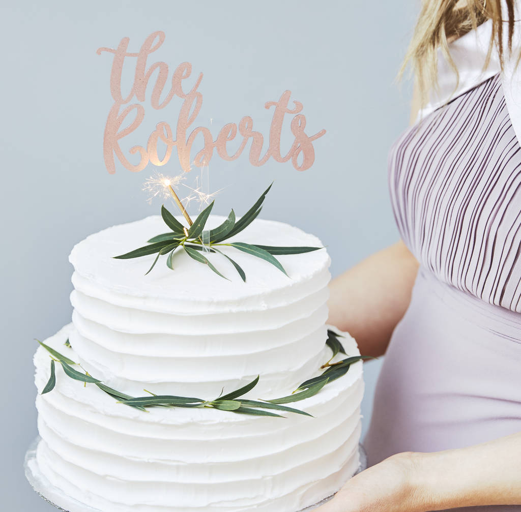 Enchanted Personalised Wedding Cake Topper By Sophia Victoria Joy