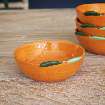 Ceramic Orange Dish, 3 of 5