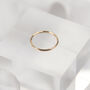 Handmade Solid Gold Hammered Stacking Ring, thumbnail 5 of 7
