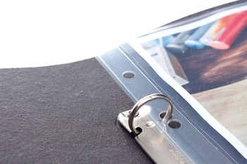 Leather Personalised Ringbinder Portfolio Folder A4/A3, 9 of 11