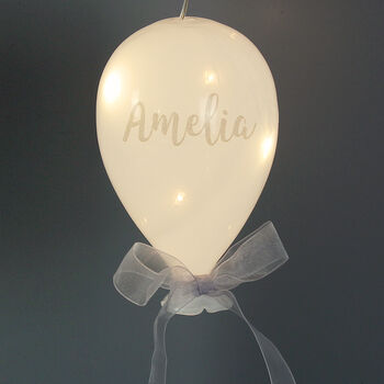 Personalised Light Up LED Hanging Glass Balloon, 5 of 10