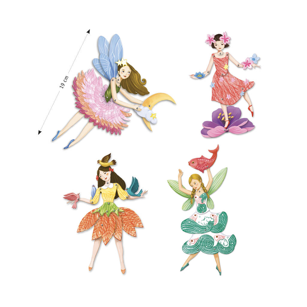 Fairy Paper Puppets Craft Kit By Harmony at Home Boutique