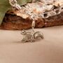 Enamelled Sterling Silver Squirrel Charm, thumbnail 5 of 9