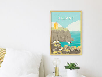 Visit Iceland Travel Poster Art Print, 3 of 8