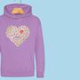 'Leopard Heart Of Hearts' Kids Hoodie, thumbnail 1 of 7