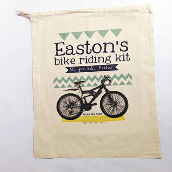 Personalised 'On Yer Bike' Cycling Storage Bag, 7 of 12
