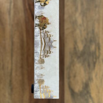 Luxury Wood Lacquer Coated Serving Tray, Indian Printed Serveware, 11 of 12