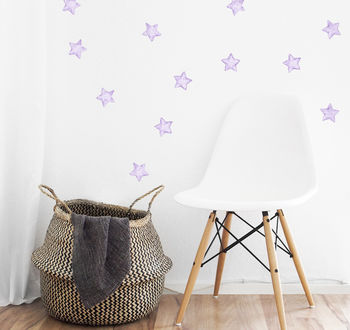 Watercolour Stars Wall Stickers, 7 of 8