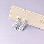 Handmade Sterling Silver Ghost Stud Earrings, thumbnail 5 of 6