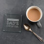 Personalised Daddy Engraved Glass Coaster, thumbnail 4 of 7