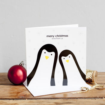 Build Your Own Penguin Family Christmas Card, 2 of 4