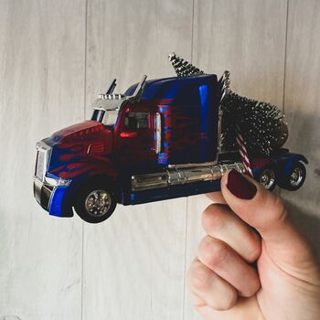 Transformers Optimus Prime Truck With Christmas Tree, 2 of 2