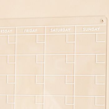 Townhouse Design Wipeable Acrylic Wall Planner, 5 of 6