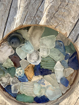 Driftwood And Sea Glass Sculpture #Six, 3 of 5