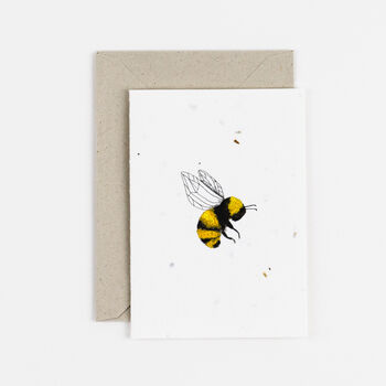 Plantable Bee Notecard Set Of Three, 2 of 4