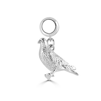 Racing Pigeon Charm Sterling Silver, 3 of 12