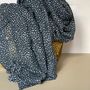 Navy Blue Scarf With Animal Print, thumbnail 2 of 2