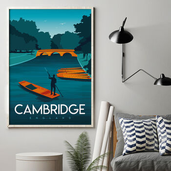 Cambridge River Cam Art Print, 4 of 4