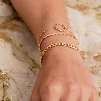 Bailey Gold Box Chain Bracelet, 2 of 5