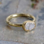Light Grey Diamond Engagement Ring In 18ct Yellow Gold, thumbnail 3 of 5