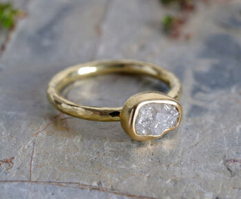Light Grey Diamond Engagement Ring In 18ct Yellow Gold, 3 of 5