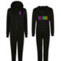 Personalised Family Neon Onesies In Black, thumbnail 2 of 6