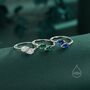 Sterling Silver Toi Et Moi Pear Cut Moissanite Open Ring, thumbnail 7 of 12