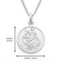 Personalised Sterling Silver St Christopher Necklace, thumbnail 7 of 12