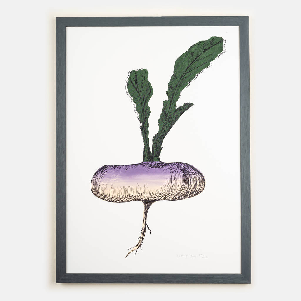 Purple Vegetable Wall Art, 1 of 3