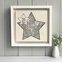 New Baby Birth Place Star Shaped Map Print, thumbnail 6 of 10