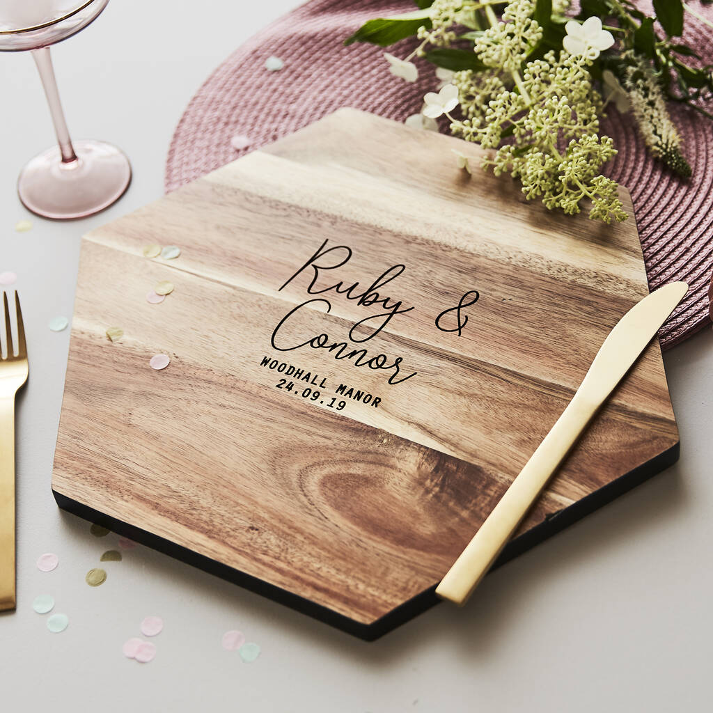 Couples Personalised Chopping Board, 1 of 8