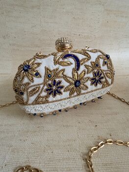 Oval Off White Clutch Bag, 4 of 9