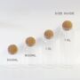 Cork Ball Ribbed Glass Storage Jar With Personalised Waterproof Label, thumbnail 10 of 10
