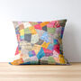 Vibrant Patchwork Sari Cushion Cover Handmade In India, thumbnail 1 of 11