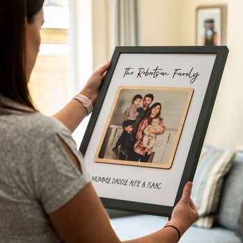 Personalised Wood Photo Framed Print Gift, 4 of 7