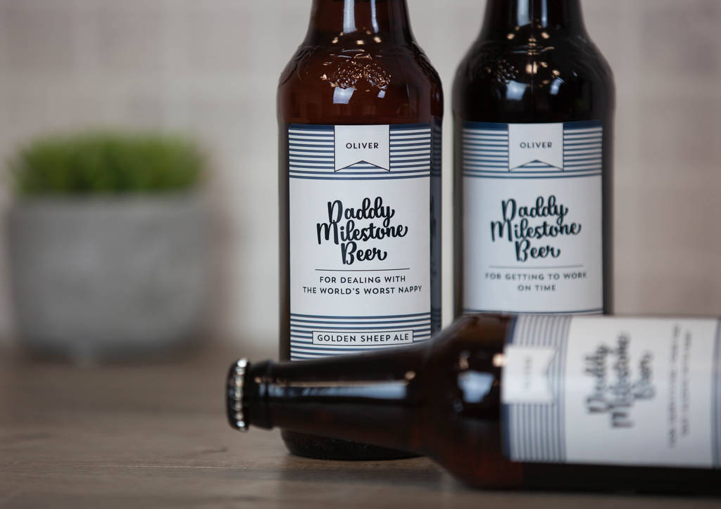 Daddy Milestones Personalised Ales For A New Dad, 1 of 4