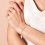 Sterling Silver Mama Charm Bracelet In Gold, thumbnail 3 of 4