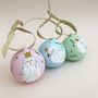 Personalised Hand Illustrated Owl Christmas Bauble, thumbnail 3 of 4