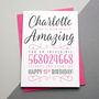Happy Birthday In Seconds Personalised Decorative Card, thumbnail 2 of 7