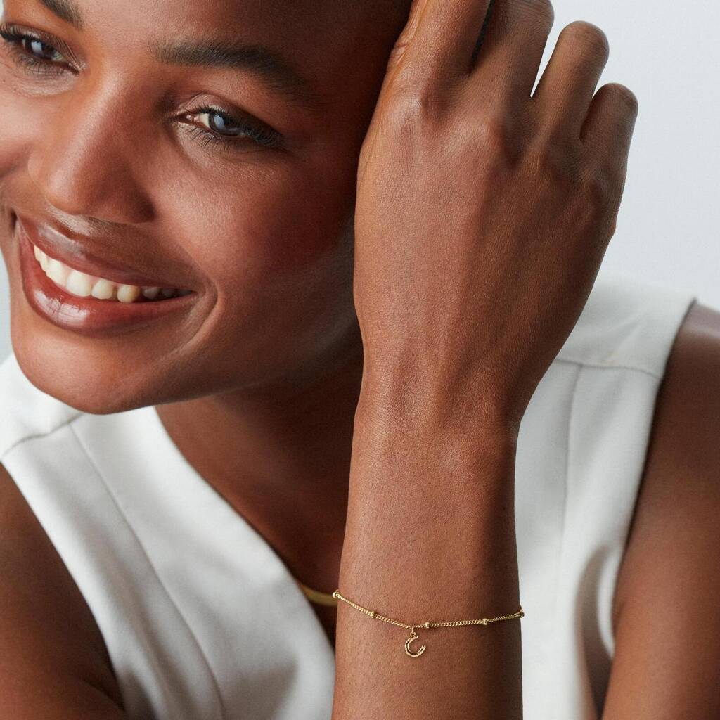 Horseshoe Bracelet Silver Or 18ct Gold Plated Vermeil, 1 of 5