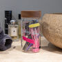 Personalised Make Up Glass Storage Jar, thumbnail 3 of 8