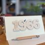 Personalised 60th Birthday 1966 Year Card, thumbnail 5 of 9