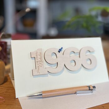 Personalised 60th Birthday 1966 Year Card, 5 of 9