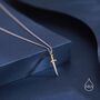Sterling Silver Tiny Sword Pendant Necklace, thumbnail 4 of 12