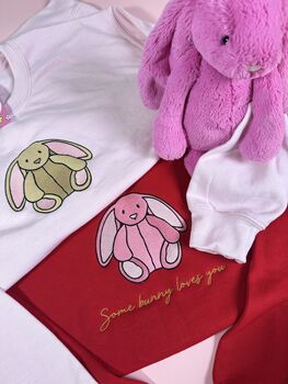 Some Bunny Loves You Embroidered Sweatshirt, 7 of 10
