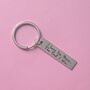 I Love You More Silver Keyring Or Bag Charm, thumbnail 2 of 2